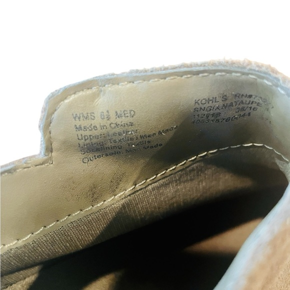 Sonoma suede leather booties ankle boots zip 2” block heel SZ 6.5 taupe beige - Picture 9 of 10